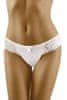 Amiatex Dámská tanga Karioka white + Ponožky Gatta Calzino Strech, bílá, S