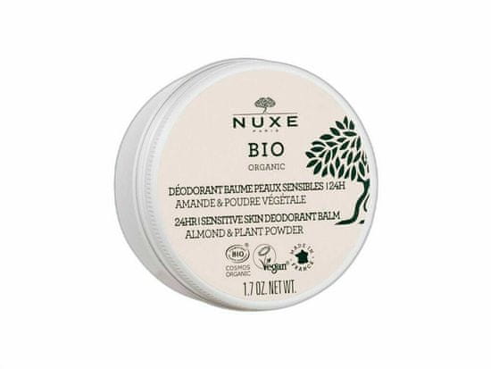 Nuxe 50g bio organic 24h sensitive deodorant balm almond &