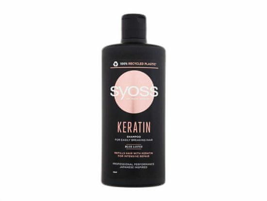 Syoss 440ml keratin shampoo, šampon