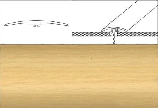 Effector Přechodové lišty A64 - NARÁŽECÍ šířka 4 x výška 0,5 x délka 93 cm - javor