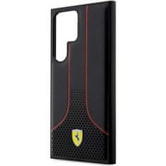 Ferrari FEHCS23LPCSK hard silikonové pouzdro Samsung Galaxy S23 ULTRA 5G black Perforated 296 P