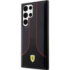 Ferrari FEHCS23LPCSK hard silikonové pouzdro Samsung Galaxy S23 ULTRA 5G black Perforated 296 P