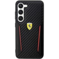 Ferrari FEHCS23MNPYK hard silikonové pouzdro Samsung Galaxy S23 PLUS 5G black Carbon Contrast Edges