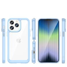 OEM Silikonové pouzdro Space s barevným rámem na iPhone 14 PRO 6.1" Blue