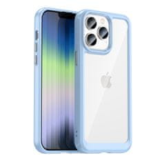 OEM Silikonové pouzdro Space s barevným rámem na iPhone 14 PRO 6.1" Blue