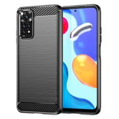 OEM Carbon silikonové pouzdro na Xiaomi Redmi Note 11 / Redmi Note 11S Black