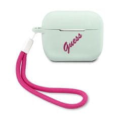 Guess GUESS GUACAPLSVSBF KRYT AIRPODS PRO MODRÝ FUCHSIOVÝ/MODRÝ FUSCHIA SILIKONOVÝ VINTAGE