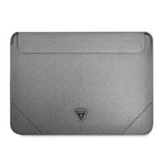 Guess Guess Saffiano Triangle Logo Sleeve - Pouzdro Na Notebook 16" (Stříbrné)