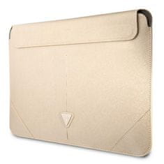 Guess Guess Saffiano Triangle Logo Sleeve - Pouzdro Na Notebook 16" (Béžová)