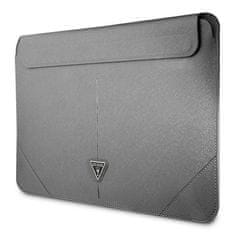 Guess Guess Saffiano Triangle Logo Sleeve - Pouzdro Na Notebook 16" (Stříbrné)