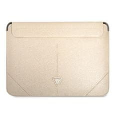 Guess Guess Saffiano Triangle Logo Sleeve - Pouzdro Na Notebook 16" (Béžová)