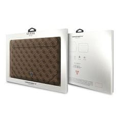 Guess Guess 4G Uptown Triangle Logo Sleeve - Pouzdro Na Notebook 16" (Hnědé)