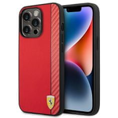 Ferrari Ferrari Carbon - Kryt Na Iphone 14 Pro (Červený)