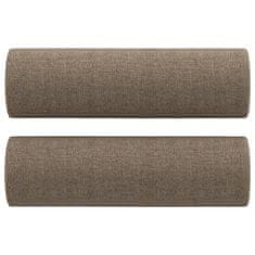 Greatstore Polštáře 2 ks taupe Ø15x50 cm textil