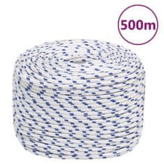 Greatstore Lodní lano bílé 10 mm 500 m polypropylen