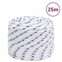 Greatstore Lodní lano bílé 16 mm 25 m polypropylen