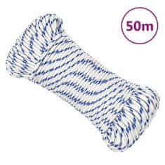 Greatstore Lodní lano bílé 4 mm 50 m polypropylen