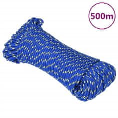 Vidaxl Lodní lano modré 5 mm 500 m polypropylen