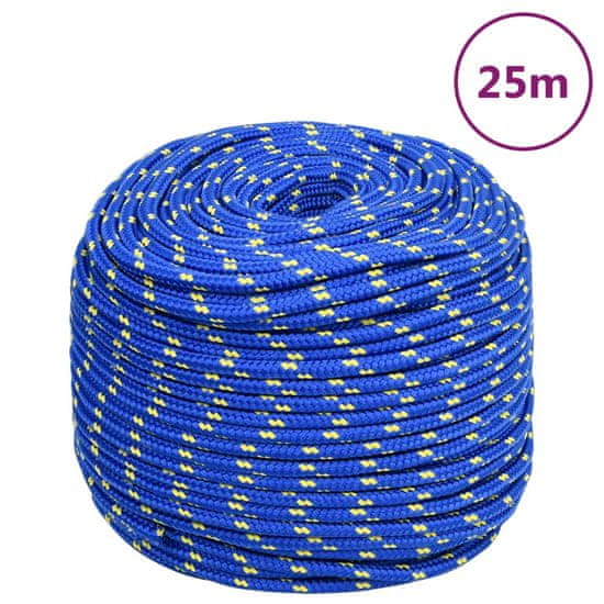 Greatstore Lodní lano modré 6 mm 25 m polypropylen