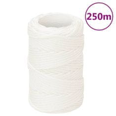 Greatstore Lodní lano celobílé 2 mm 250 m polypropylen