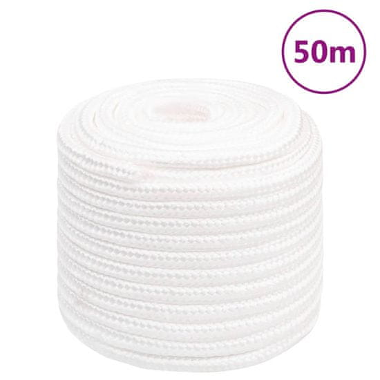 Greatstore Lodní lano celobílé 18 mm 50 m polypropylen