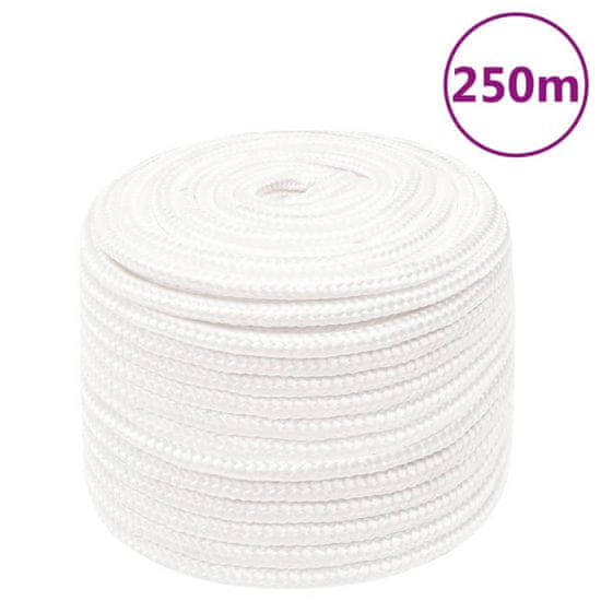 Greatstore Lodní lano celobílé 12 mm 250 m polypropylen