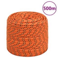 Vidaxl Lodní lano oranžové 6 mm 500 m polypropylen
