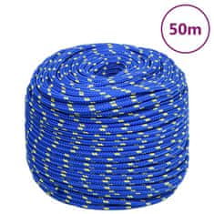 Vidaxl Lodní lano modré 6 mm 50 m polypropylen