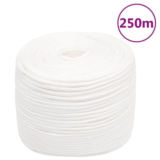 Greatstore Lodní lano celobílé 6 mm 250 m polypropylen