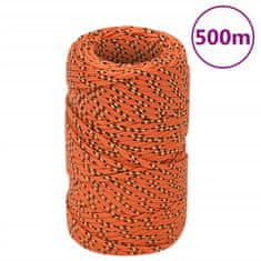 Vidaxl Lodní lano oranžové 2 mm 500 m polypropylen