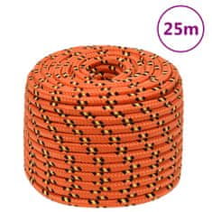 Vidaxl Lodní lano oranžové 14 mm 25 m polypropylen