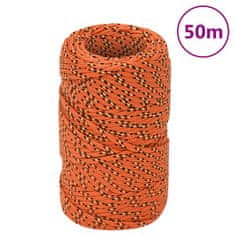 Vidaxl Lodní lano oranžové 2 mm 50 m polypropylen