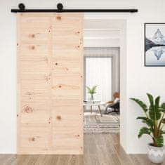 Vidaxl Posuvné dveře 100 x 1,8 x 214 cm masivní borové dřevo