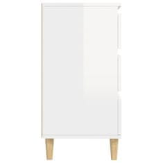 Greatstore Příborník bílý s vysokým leskem 60x35x70 cm kompozitní dřevo