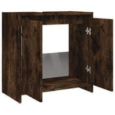 Vidaxl Koupelnová skříňka kouřový dub 60 x 33 x 61 cm kompozitní dřevo