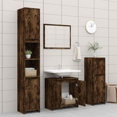 Vidaxl Koupelnová skříňka kouřový dub 60 x 33 x 61 cm kompozitní dřevo