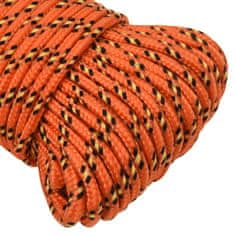 Vidaxl Lodní lano oranžové 3 mm 50 m polypropylen
