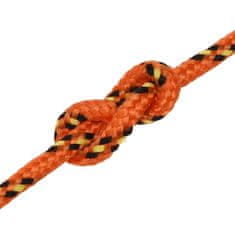 Greatstore Lodní lano oranžové 4 mm 50 m polypropylen