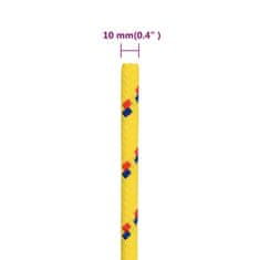 Vidaxl Lodní lano žluté 10 mm 500 m polypropylen