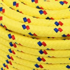 Greatstore Lodní lano žluté 12 mm 100 m polypropylen