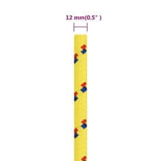 Vidaxl Lodní lano žluté 12 mm 25 m polypropylen