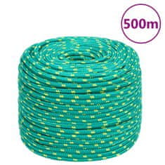 Greatstore Lodní lano zelené 8 mm 500 m polypropylen