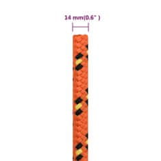 Vidaxl Lodní lano oranžové 14 mm 25 m polypropylen