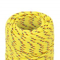 Greatstore Lodní lano žluté 2 mm 50 m polypropylen