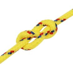 Vidaxl Lodní lano žluté 2 mm 500 m polypropylen