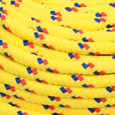 Greatstore Lodní lano žluté 6 mm 100 m polypropylen