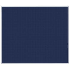 Vidaxl Zátěžová deka modrá 220 x 260 cm 15 kg textil