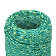 Greatstore Lodní lano zelené 2 mm 50 m polypropylen