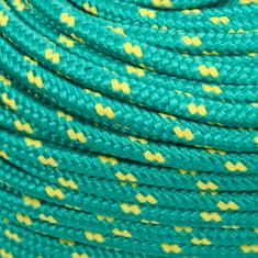 Greatstore Lodní lano zelené 8 mm 250 m polypropylen