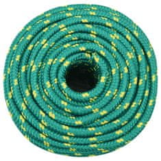 Greatstore Lodní lano zelené 12 mm 25 m polypropylen
